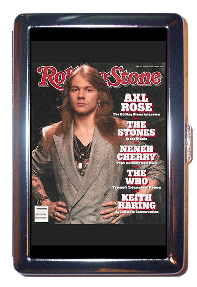 guns n roses 89 rolling stone id holder cigarette case or