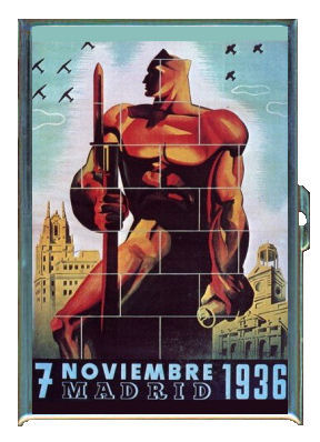 NOVEMBER 7 1936 SPANISH CIVIL WAR ID CIGARETTE CASE  